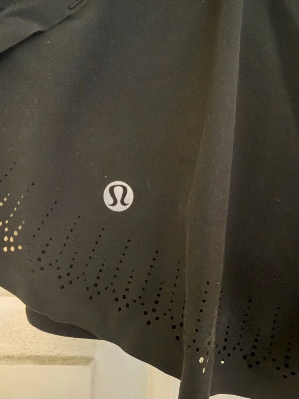 lululemon Black Skirt with Laser Cut Detail All Around